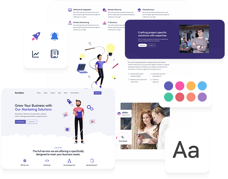 Web development illustration
